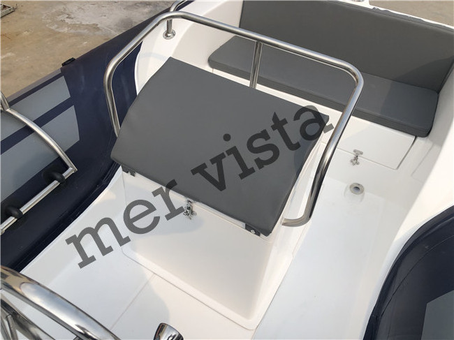 580cm steering wheel console inflatable rib boat with CE certificate