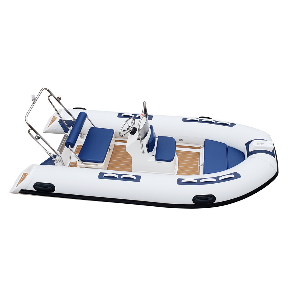 CE 12.7ft RIB390 Semi-rigid Hull PVC Hypalon Inflatable Boat For Rowing