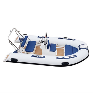 CE 12.7ft RIB390 Semi-rigid Hull PVC Hypalon Inflatable Boat For Rowing