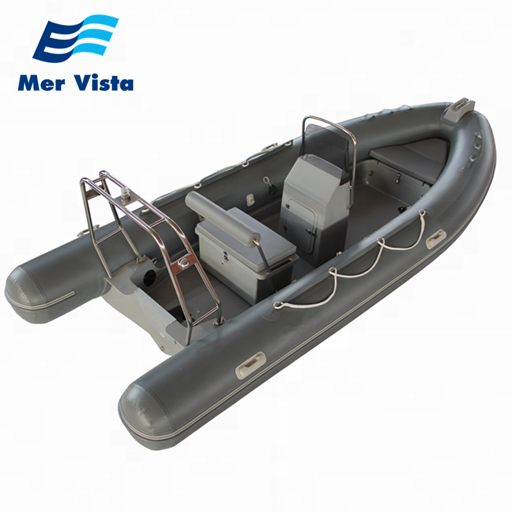 CE 4.8m RIB 480 hypalon material fiberglass hull inflatable fishing cabin rib boat