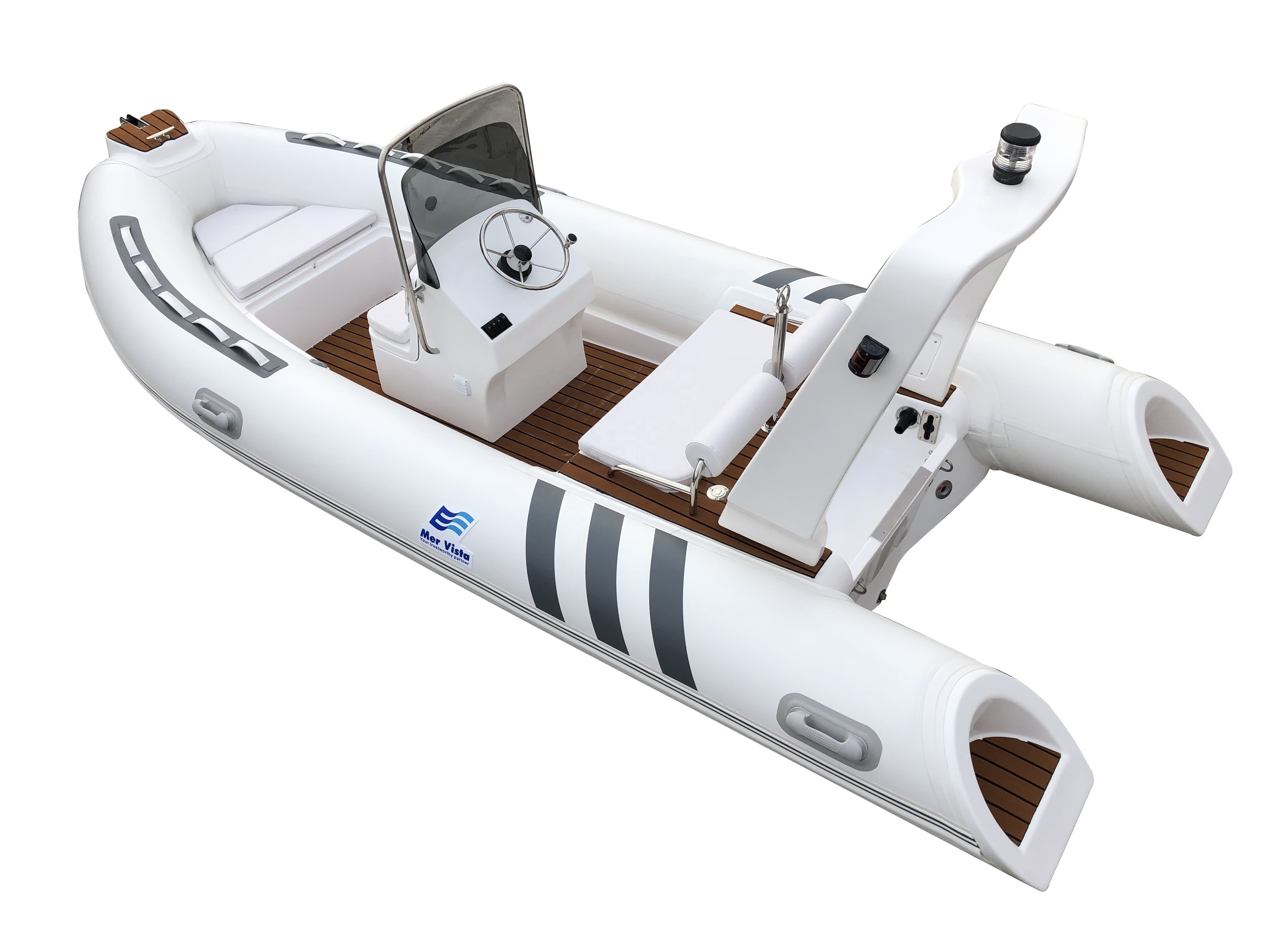 CE 4.8m RIB 480 hypalon material fiberglass hull inflatable fishing cabin rib boat