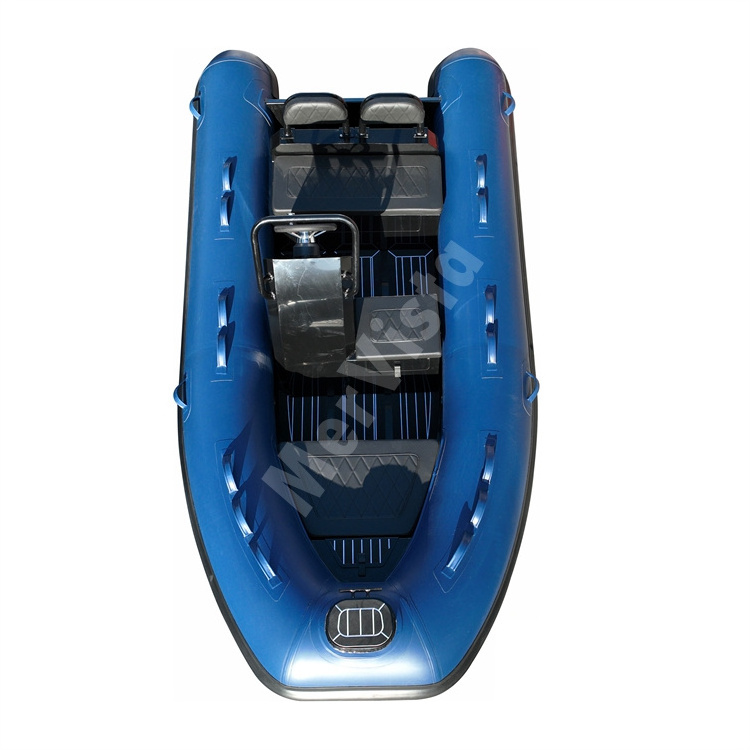 China PVC Inflatable Aluminum Floor Cabin Fishing Boat For Sale