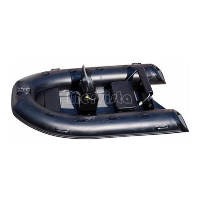 CE Hypalon/PVC Fiberglass Hull Inflatable Boat RIB330 12ft Rowing Dinghy For Sale 4Capacity