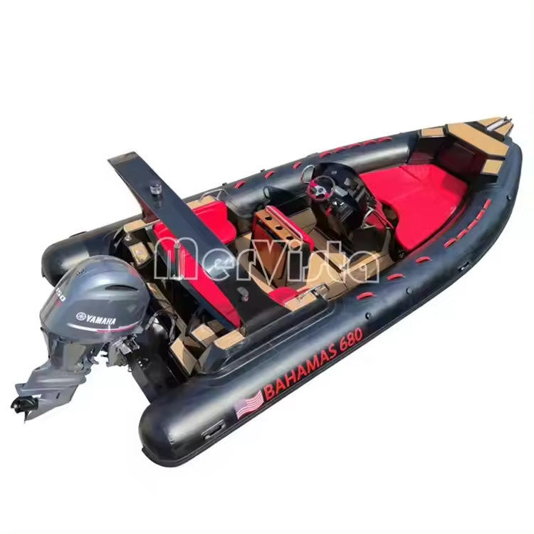 22ft fiberglass boats hypalon pvc materials rigid hull fiberglass inflatable boat gommone vetroresina 680m