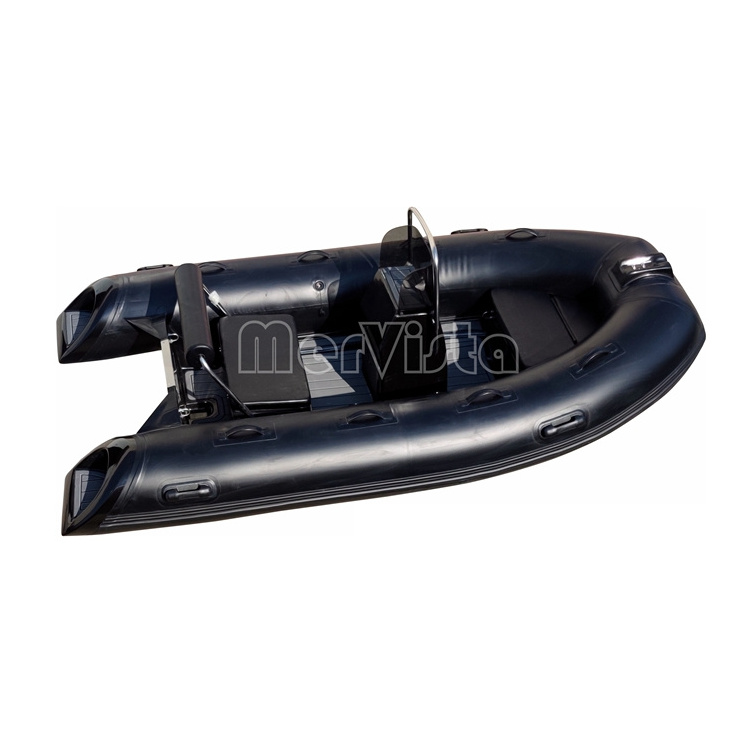 CE Hypalon/PVC Fiberglass Hull Inflatable Boat RIB330 12ft Rowing Dinghy For Sale 4Capacity