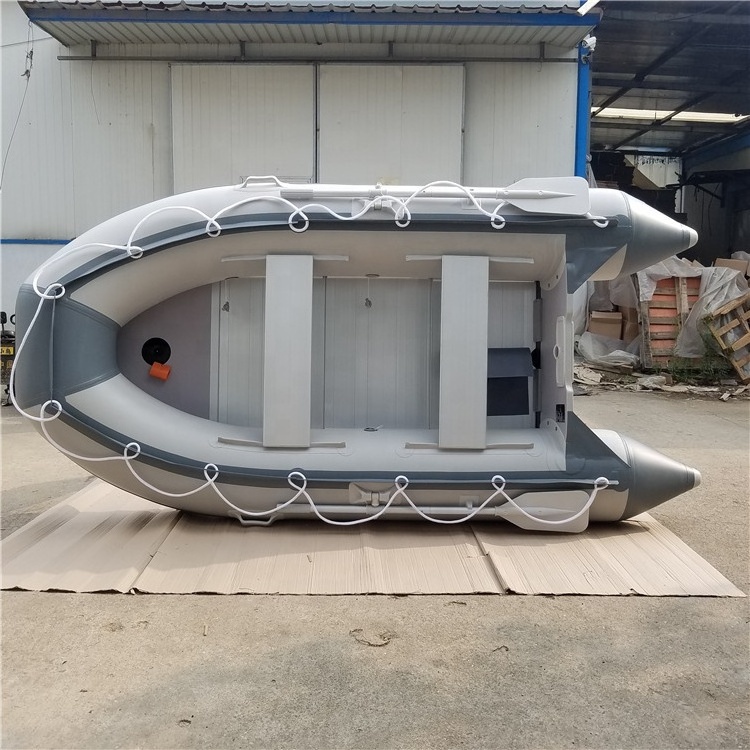 CE 2019 High Quality PVC 5 Person Pontoon Fishing Boat With Motor For Sale