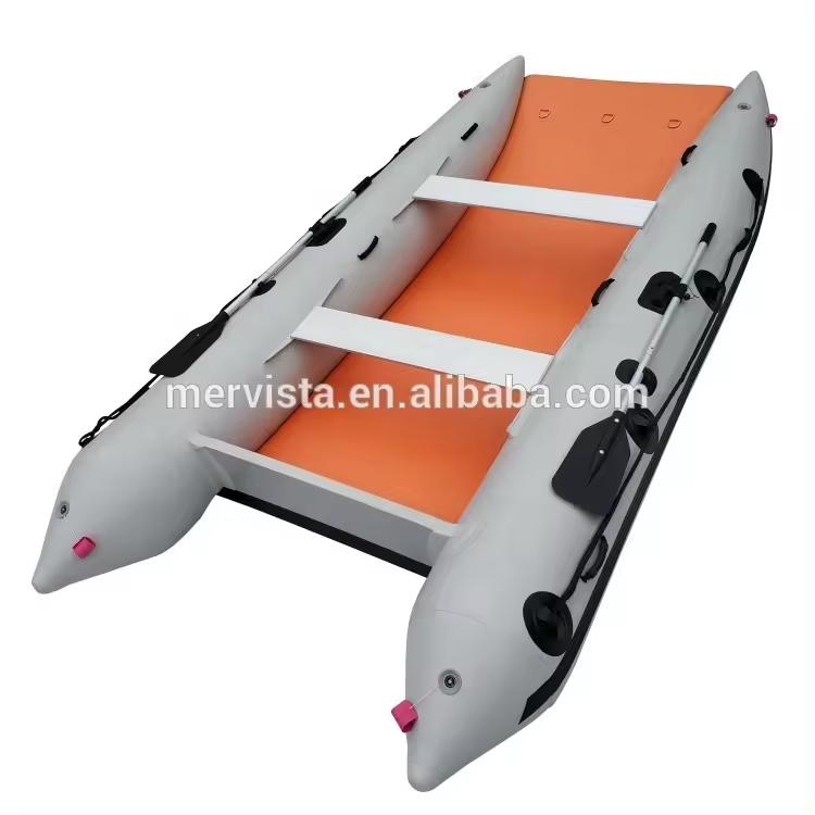 Hypalon Pontoon High Speed Inflatable Catamaran For Sale