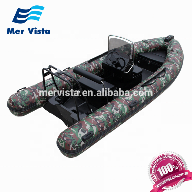 China 480 4.8m Rib Hypalon Small Fiberglass Fishing Boat