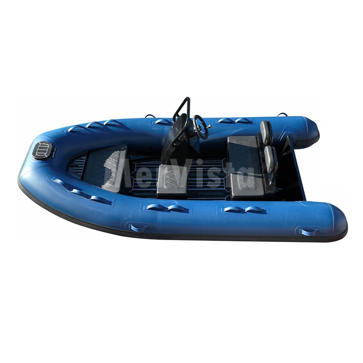 China PVC Inflatable Aluminum Floor Cabin Fishing Boat For Sale