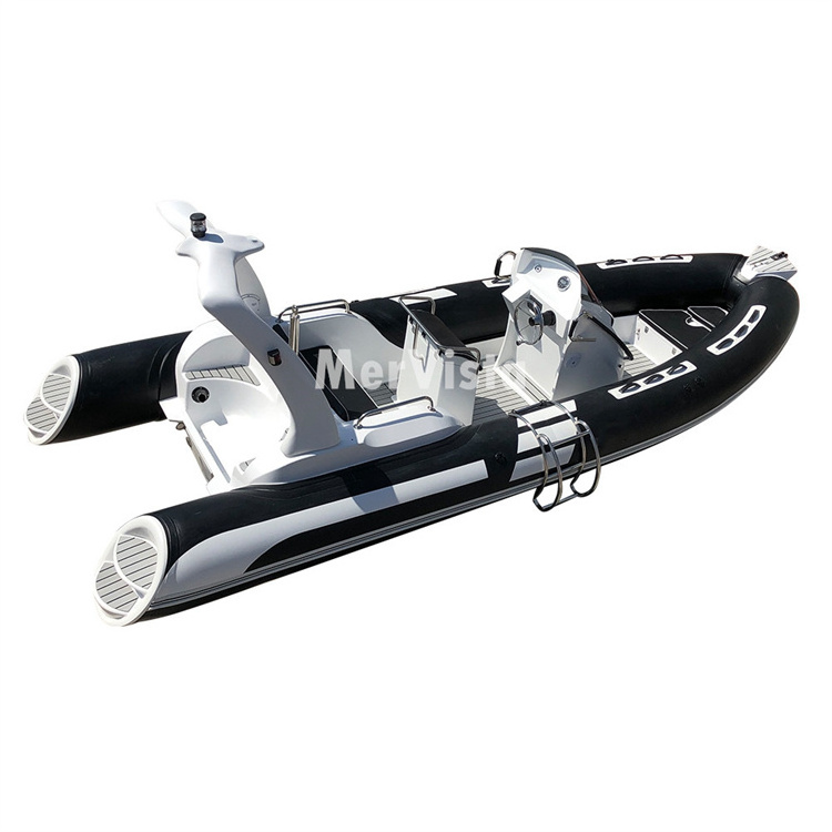 19ft 5.8m fishing boat fiberglass deep V hull fiberglass boat houseboat hypalon pontoon boat