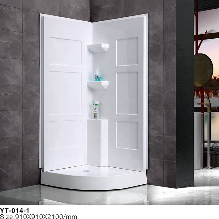 stalls with glass doors prefab shower walls prefabricated tub and shower surround