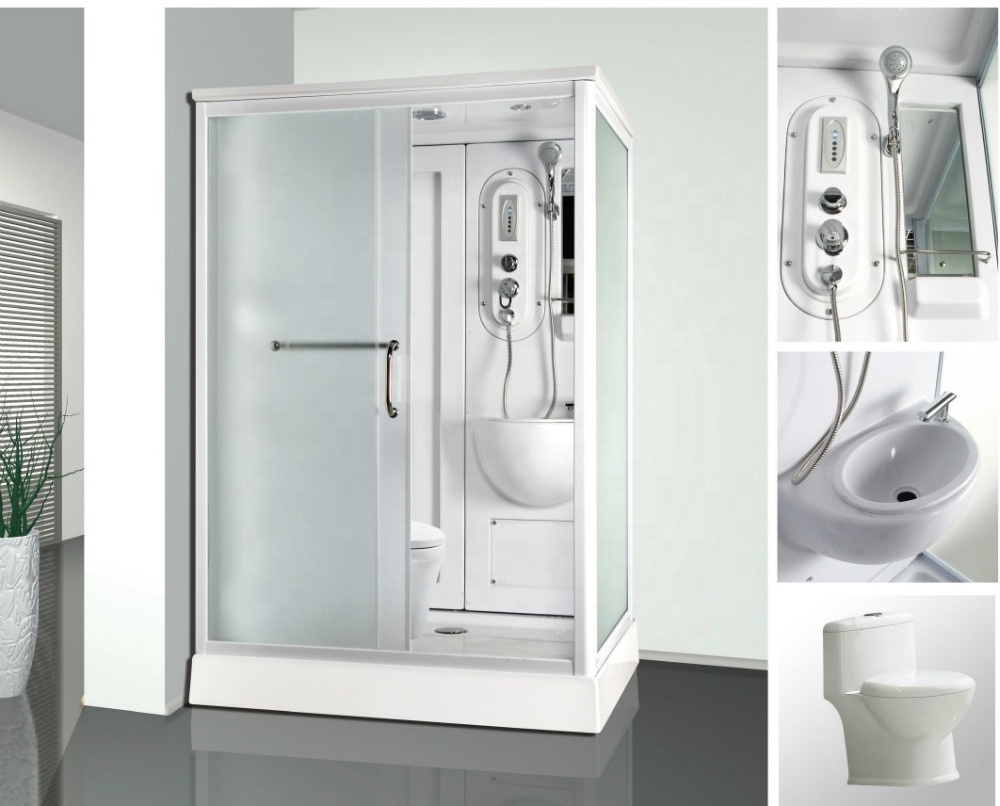 combo function rectangle portable shower and toilet cabin