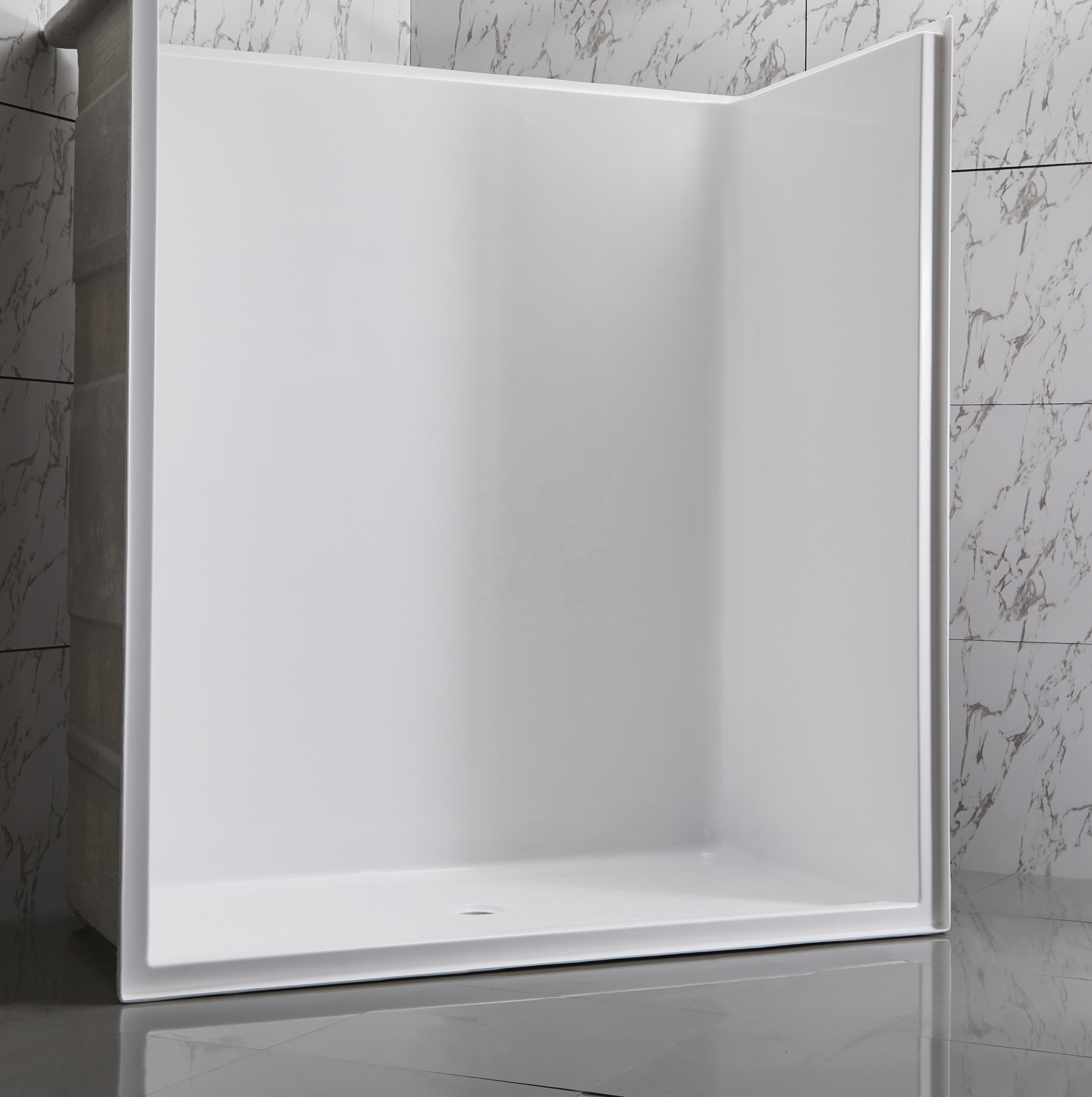 2024 Acrylic bathroom walk in shower stall surround wall kit shower sheet wall panel