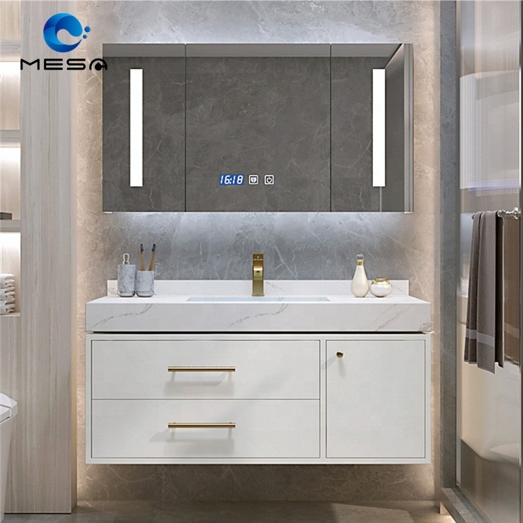 Bathroom Furniture Custom Plywood Corner Bathroom Vanities With Cabinet