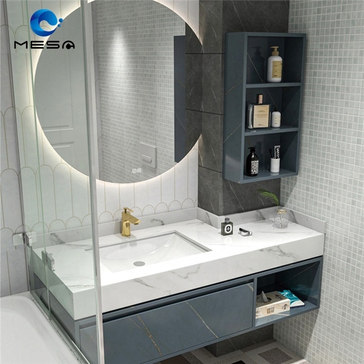 Bathroom Furniture Custom Plywood Corner Bathroom Vanities With Cabinet