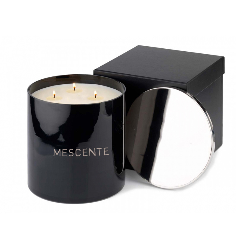 Mescente Luxury Musk Custom Scented Essential Candles Home Decoration Christmas Jar Soy Wax Pillar