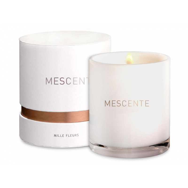 Mescente Wholesale Luxury Custom Private Label Home Decorative Woodwick Scented Soy Wax Candles