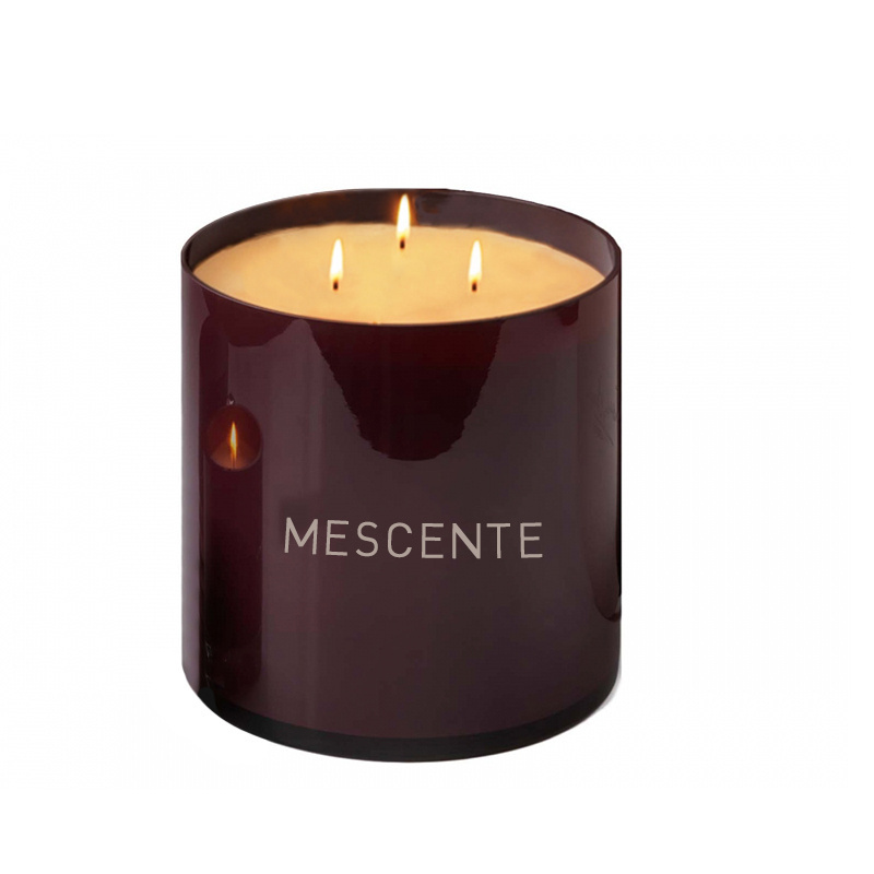 Mescente Luxury Musk Custom Scented Essential Candles Home Decoration Christmas Jar Soy Wax Pillar