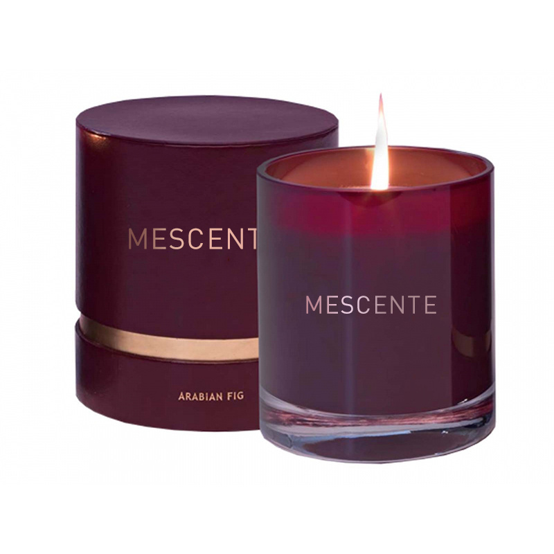 Mescente Wholesale Luxury Custom Private Label Home Decorative Woodwick Scented Soy Wax Candles