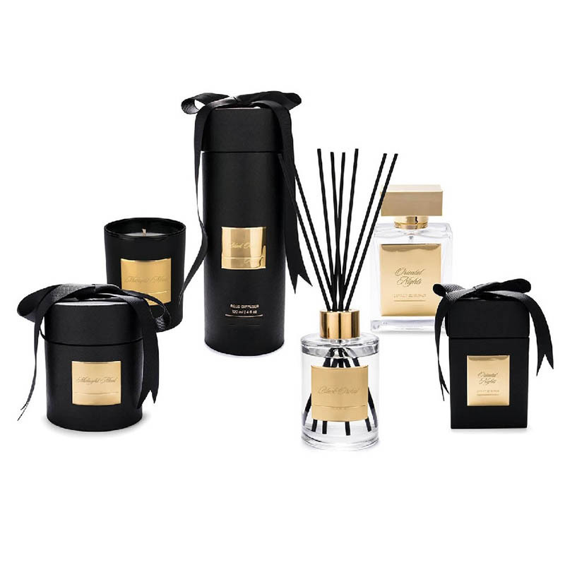 M&Scent top selling luxury custom private label christmas home fragrance scented candles and reed diffuser gift set