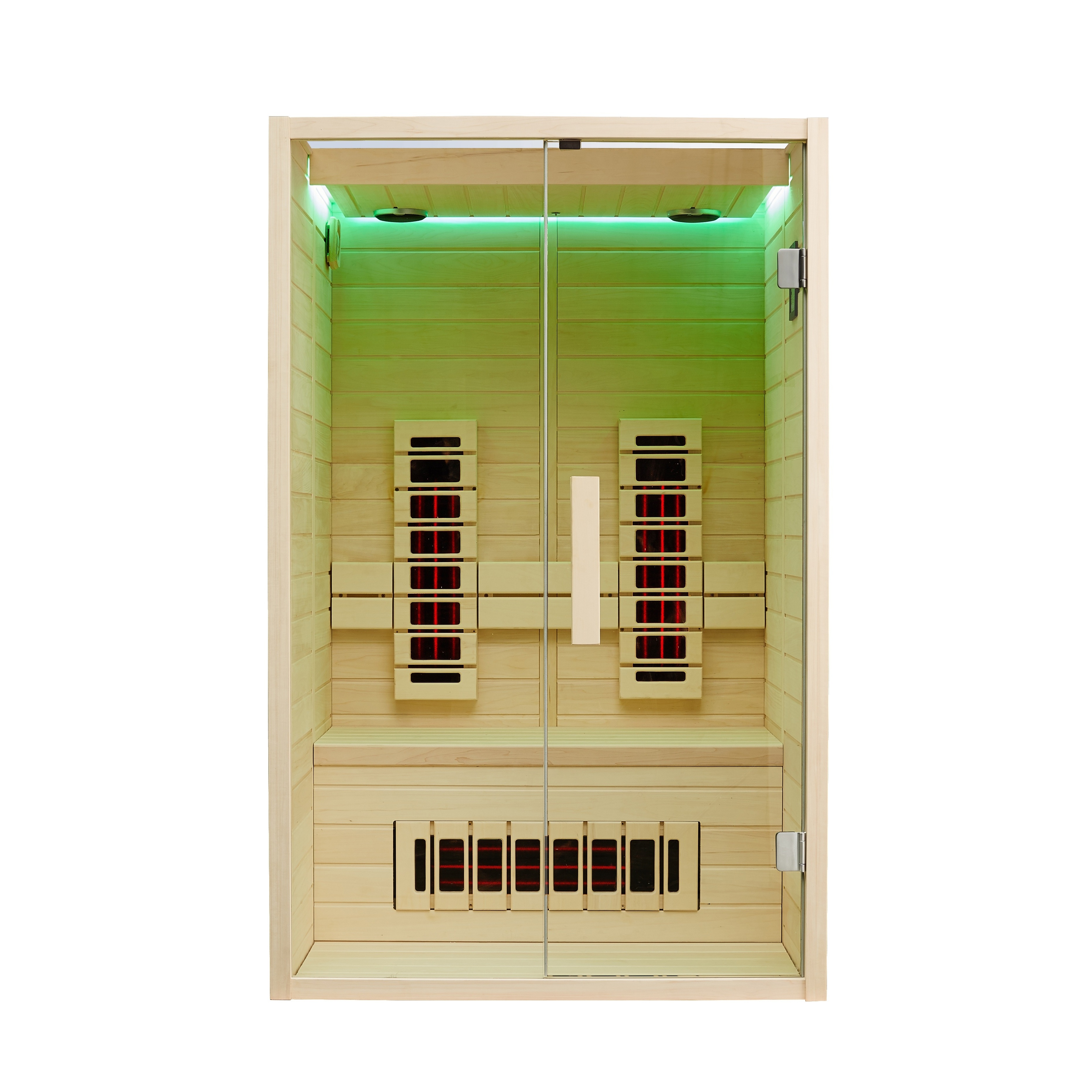 MEXDA Indoor Sauna Room Glass Door Wood Sauna Dry Steam Room for 3/2/1 Person WS-1808