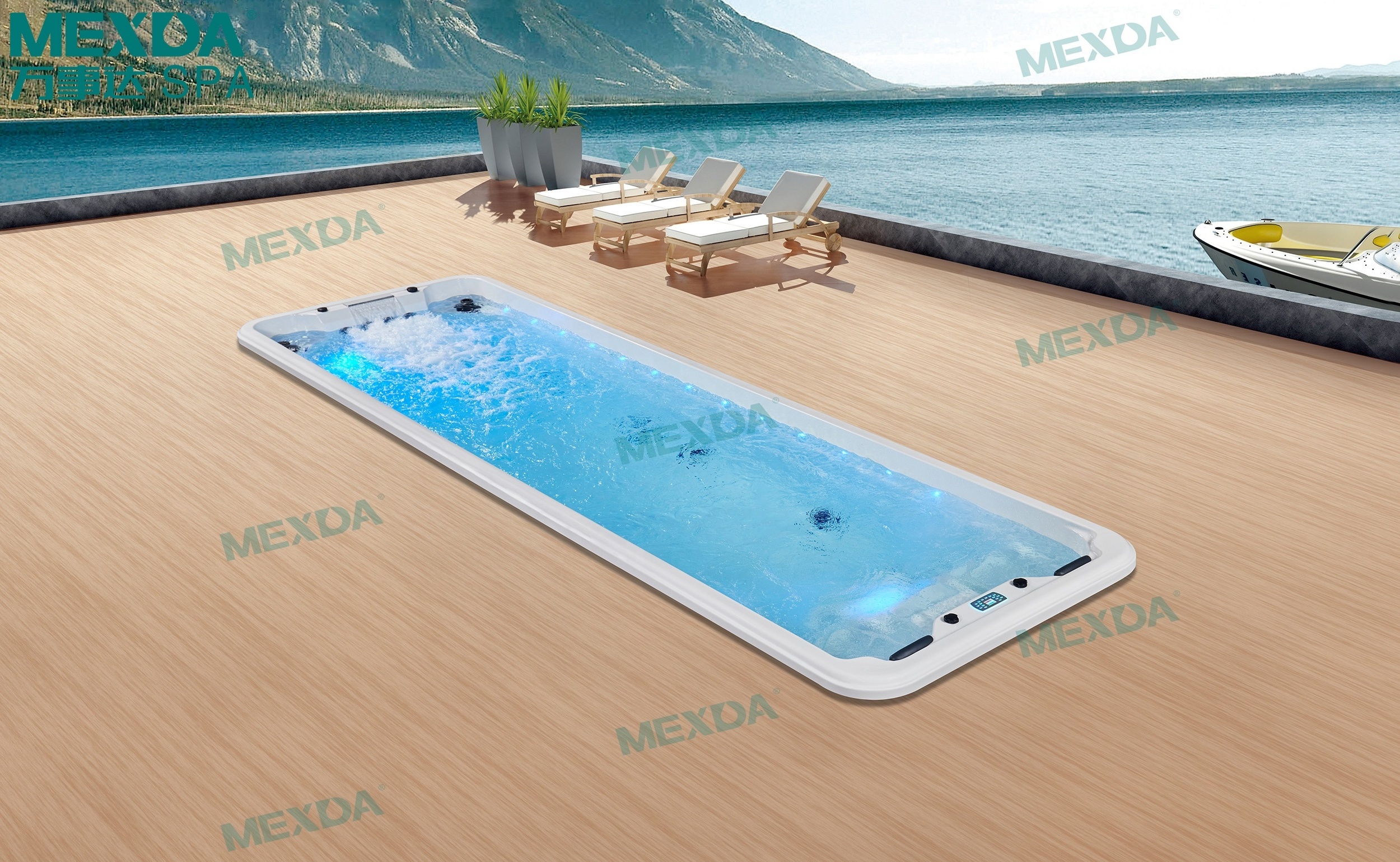 MEXDA 7meter luxury endless intex swimming pool WS-S07B