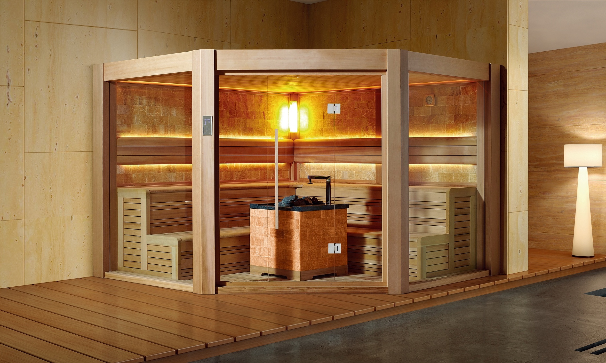 MEXDA Indoor Dry Sauna Room Custom 6 Person Traditional Steam Sauna House Red Cedar Sauna WS-1501