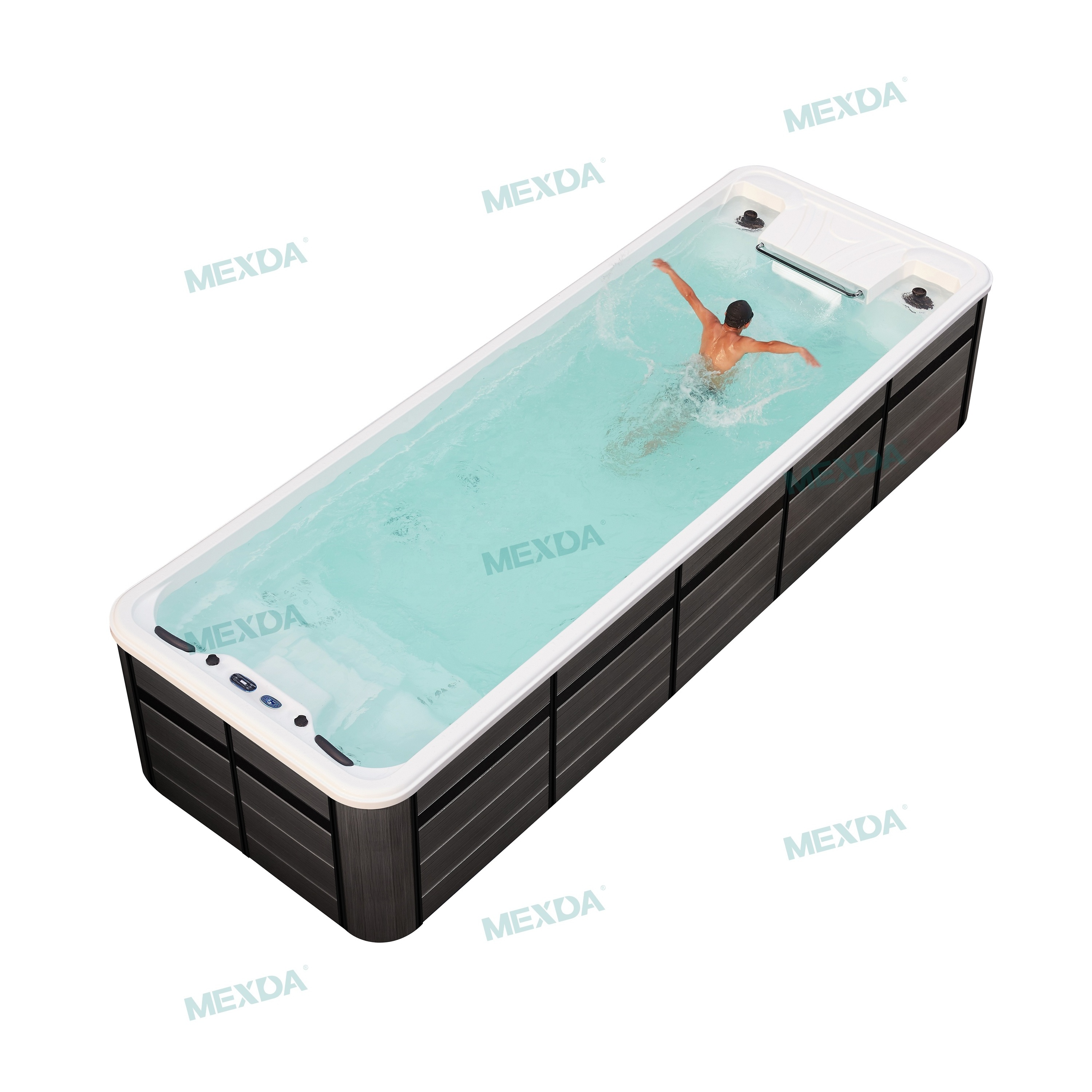 MEXDA 7 Meter Family Garden Large Endless Pools Outdoor Swim Spa Pools Luxurious Swimming Pool WS-S07B-T