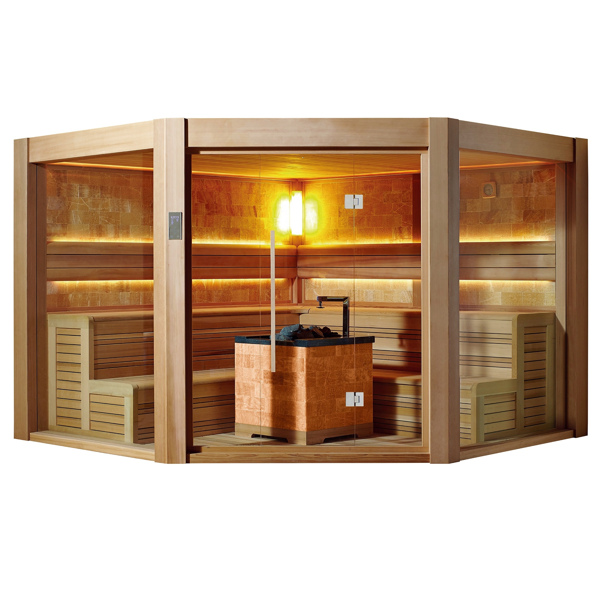 MEXDA Indoor Dry Sauna Room Custom 6 Person Traditional Steam Sauna House Red Cedar Sauna WS-1501