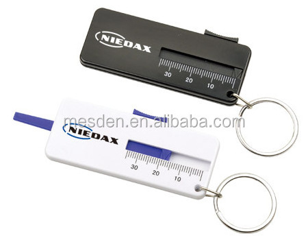 Promotional Keychain Plastic Tire Tread Depth Gauge