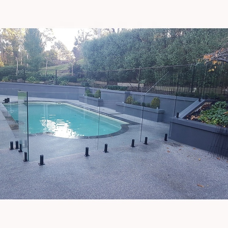 Tempered Glass Swimming Pool Fence Stainless Steel 2205  Frameless Glass Spigot Railing Grills