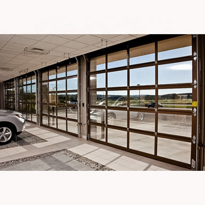 Aluminum Glass Garage Door 9*8' or 8x7' or 16*8' Full View Tempered Glass Garage Doors