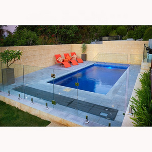 Tempered Glass Swimming Pool Fence Stainless Steel 2205  Frameless Glass Spigot Railing Grills