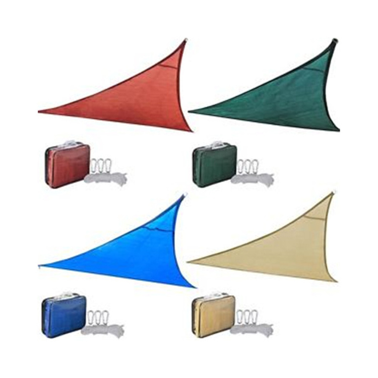 12'x12'x12 ' HDPE shade sail, square, sun visor, canopy, triangle, UV protection, suitable for terrace garden, backyard