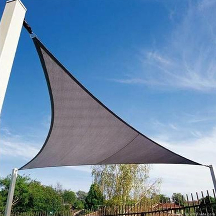 12'x12'x12 ' HDPE shade sail, square, sun visor, canopy, triangle, UV protection, suitable for terrace garden, backyard