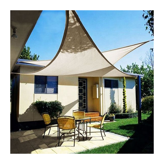 shade cloth sailing  triangle net tent canvas sonnensegel sun shade awning waterproof sun shade sail