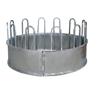 Steel bale loop top Hot Dip Galvanized Livestock Animal Cattle/Sheep/Horse Round Bale Hay Feeder