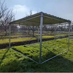 Hot dip galvanized horse equipment classic open horse shelters for a pasture or existing stalls