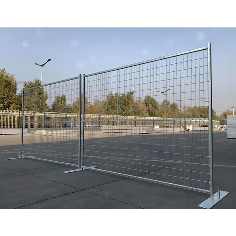 Factory Direct Portable 6*12ft Canada Fence Panels / Outdoor Temporary Construction Barrier Fencing With Feet And Coupler