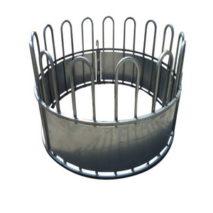 Factory Wholesale Hot Dip Galvanized Livestock Animal Cattle Round Hay Bale Rings Feeder