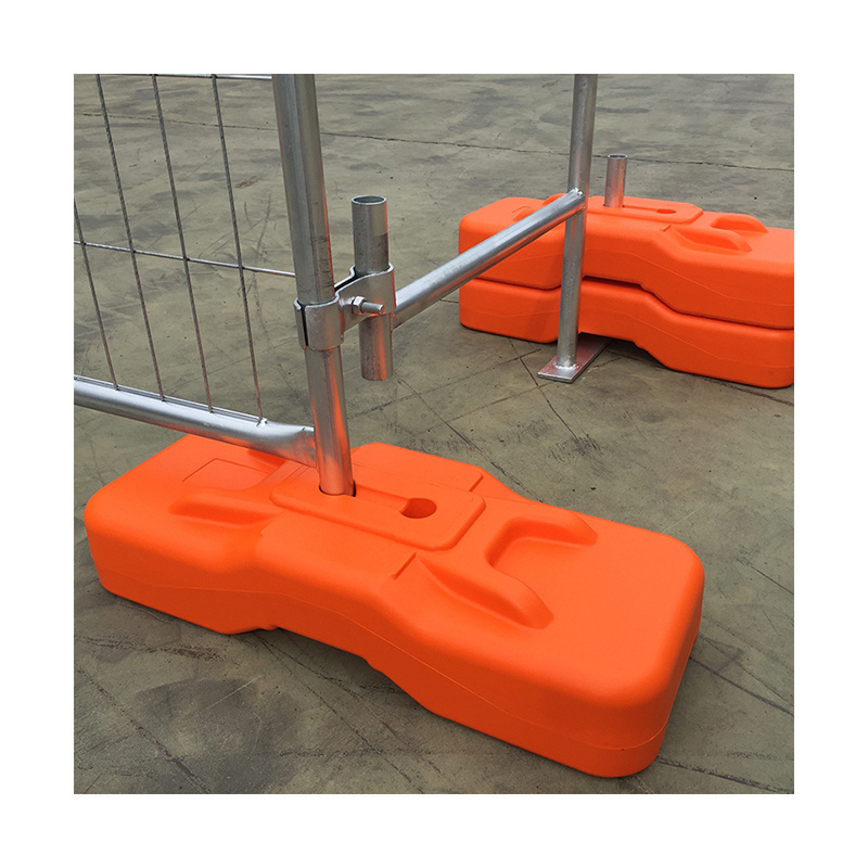 High quality second hand 3.5mm welded event modular 2.1x2.4m australia temporary fence with metal base