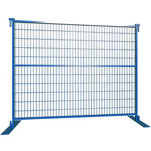 Factory Direct Portable 6*12ft Canada Fence Panels / Outdoor Temporary Construction Barrier Fencing With Feet And Coupler