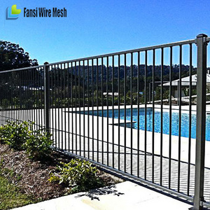 Steel square tube fence designs 6ft 8ft zinc galvanized steel picket fence galvanized steel picket fence