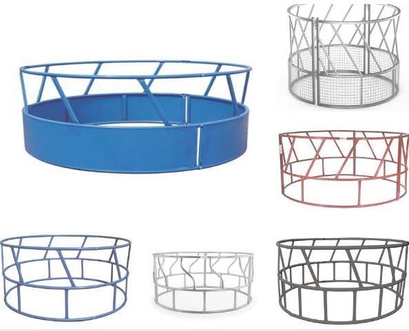 Factory Wholesale Hot Dip Galvanized Livestock Animal Cattle Round Hay Bale Rings Feeder