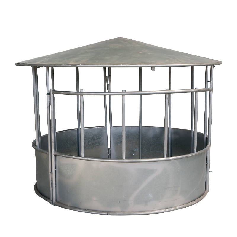 Steel bale loop top Hot Dip Galvanized Livestock Animal Cattle/Sheep/Horse Round Bale Hay Feeder