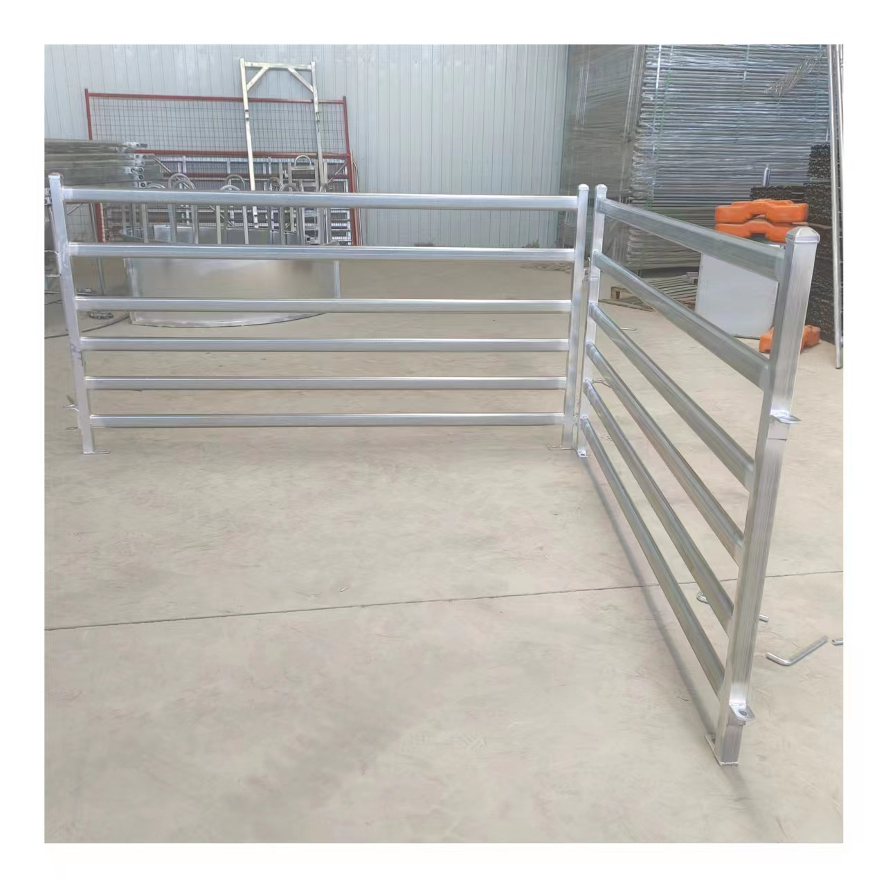 Farm livestock animal cheap cow rail fence / metal fence panel cattle sheep fence