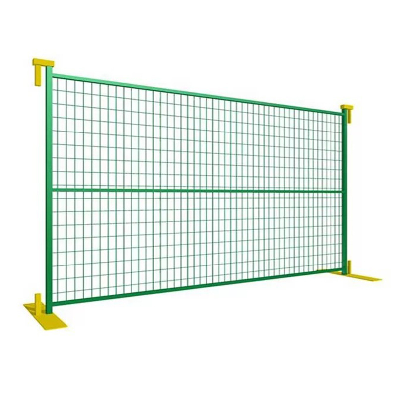 Factory Direct Portable 6*12ft Canada Fence Panels / Outdoor Temporary Construction Barrier Fencing With Feet And Coupler