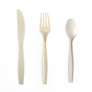 100% BioDisposable custom PLA cutlery sets individually packaging tableware for restaurant party