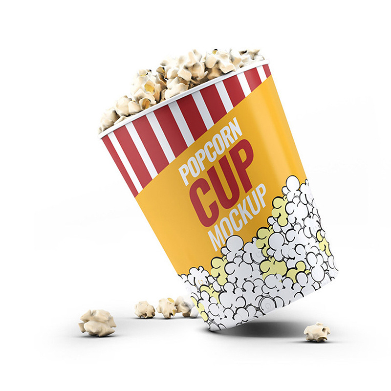 Big Size Custom KFC Paper Tub Cup 64oz 85 OZ Paper Fried Chicken Popcorn Bucket with Lid