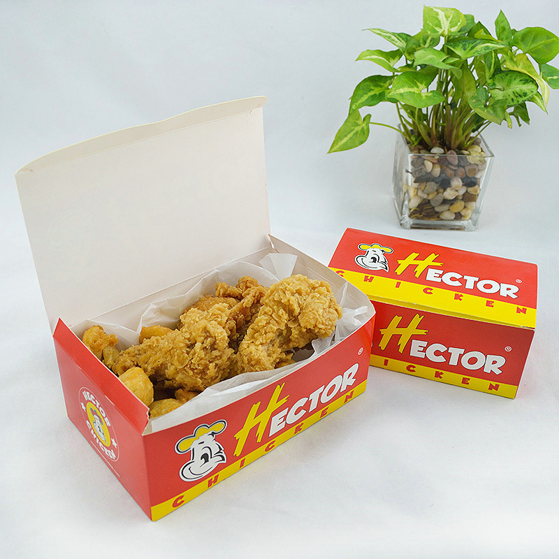 Fast Food Packing Bag Korean Fried Chicken Chop Packing Box Hamburger Popcorn Chicken Take Out Box